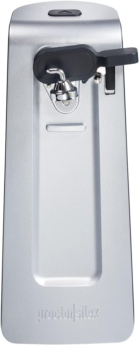 Picture of Proctor Silex SureCut Electric Automatic Can Opener for Kitchen with Stainless Steel Blade, Twist-off Easy-Clean Lever, Cord Storage, Extra Tall, Silver (75225)