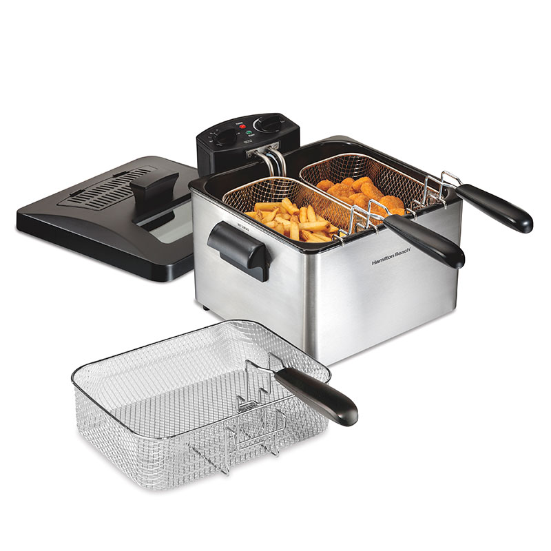 Picture of Deep Fryer, 4.5 Liters/19 Cup Oil Capacity Professional-Style with 3 Baskets