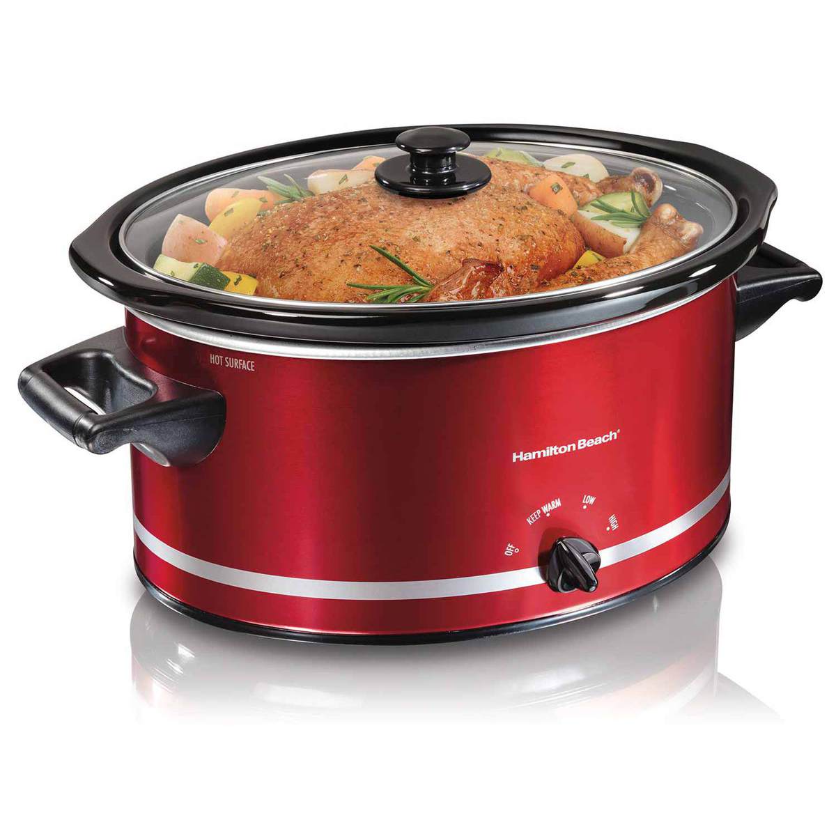Picture of 8 Quart Slow Cooker, Red